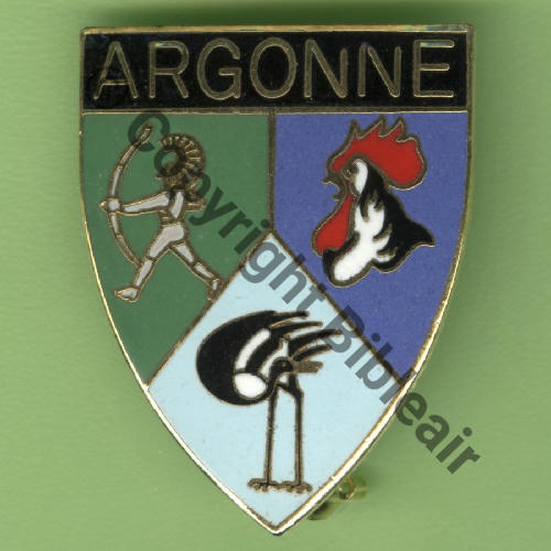 ARG A1278 EC.2.7 ST.DIZIER  PARIS INSIGNES ds cartouche Tambour quadrille fin Src.Y.GENTY 16Eur(x6) 